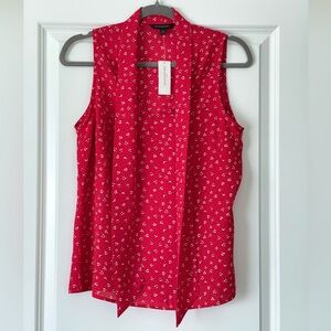 NWT Banana Republic Floral Sleeveless Blouse